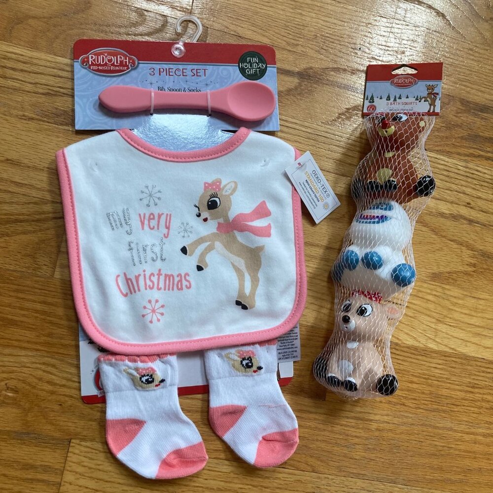 Bib & Sock Set - 'My Very First Christmas'